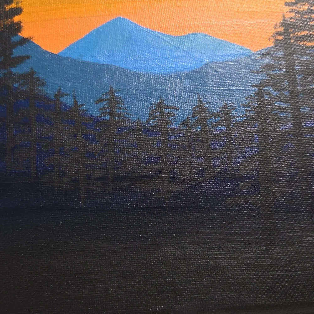 Mtn Range Sunset🎨 - Original Artwork